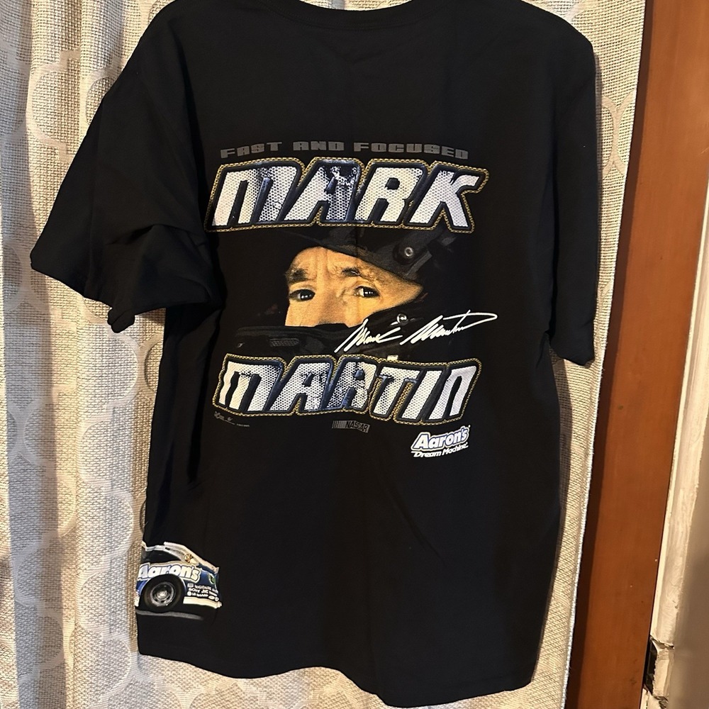 Mark Martin NASCAR Chase Authentics Black Racing T-Shirt Men's XL Vintage Style - Picture 5 of 7
